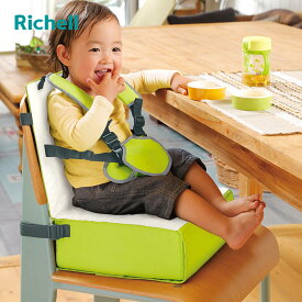 高さ調節クッション ごきげん お食事クッション R 10ヶ月～ （ リッチェル クッション 高さ調節 椅子 子ども ベビー 子供用 高さ 調節 4段階 ベルト付き ベルト 固定 イス 赤ちゃん キッズ 食事 ベビーチェア ダイニングテーブル ）【3980円以上送料無料】