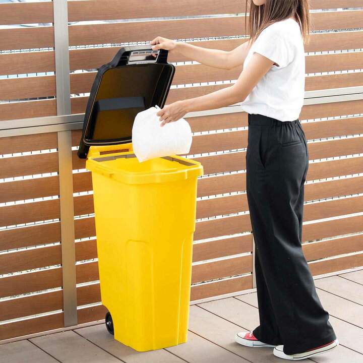 楽天市場】ゴミ箱 70L 屋外兼用 2輪 （ ごみ箱 70リットル 大容量 屋外 