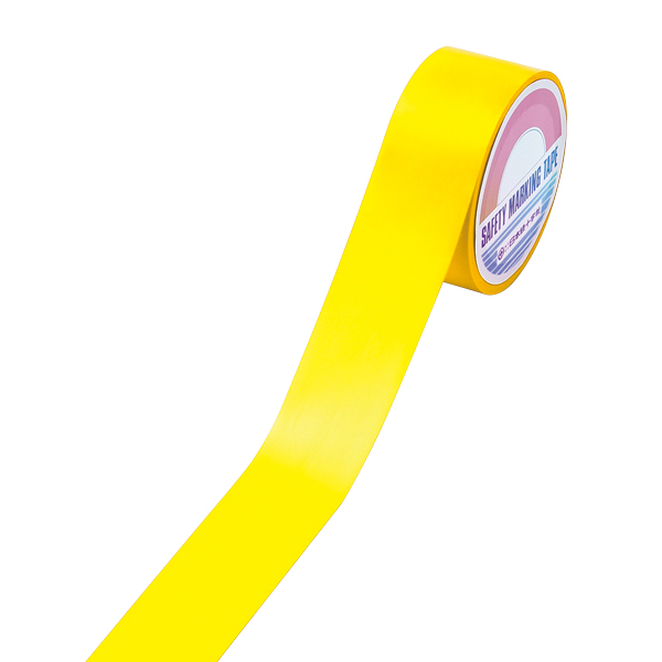 日本緑十字社 ガードテープ(ラインテープ) 黄 75mm幅×100m 屋内用