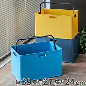 収納ボックス 持ち手付き 収納ケース squ+ インボックス L プラスチック 日本製 （ 取っ手付き トート 小物入れ 収納 カラーボックス インナーボックス おもちゃ箱 コンテナ 積み重ね スタッキング 小物収納 ） 【3980円以上送料無料】