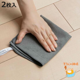 掃除クロス フローリング用 そうじの神様 大判タイプ 2枚入り （ 雑巾 床拭き ぞうきん クロス 床掃除 ホコリ取り 速乾 日本製 フローリング 家電 掃除 掃除用品 掃除グッズ 清掃用品 ）【3980円以上送料無料】