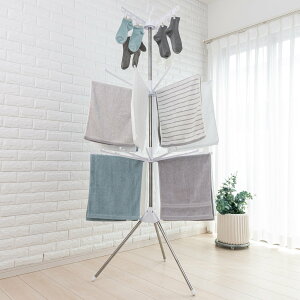 物干し コスモス 室内物干し 折りたたみ 3段 ( パラソルハンガー 物干しスタンド タオル干し 28枚 クリップ付き ピンチハンガー 室内干し パラソル ステンレス 三段 ピンチ 16個 折り畳み コ