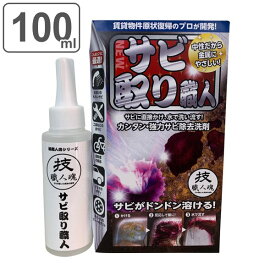 【先着】最大400円OFFクーポン有！ 【有吉ゼミで紹介】サビ取り洗剤 100ml サビ取り職人 技職人魂 （ 業務用 キッチン シンク 自転車 チェーン バイク 掃除 サビ さび取り サビ取り剤 錆 さび もらいサビ お風呂 浴室 除去 強力 頑固 汚れ ）【3980円以上送料無料】