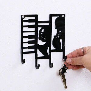 キーフック 楽器 ( 鍵 収納 玄関 壁掛け フック 壁掛けフック ウォールフック 壁掛けキーフック 鍵掛け おしゃれ 4連 インテリア雑貨 キー 小物 アクセサリー ネックレス 腕時計 雑貨 玄関収
