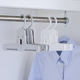 ハンガー スラックス モノクローゼット イージークリッパー （ 衣類ハンガー クリップ クリップハンガー スラックスハンガー 薄型 日本製 スリム 収納 衣類収納 衣類 洗濯 洗濯ハンガー ） 【3980円以上送料無料】