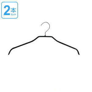 すべらないハンガー ブラウスハンガー 2本組 ( PVC レディースハンガー すべり落ちにくいハンガー 衣類 収納用品 ) 【3980円以上送料無料】