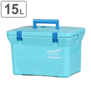 クーラーボックス 15L アクアブルー ハードタイプ ( クーラーBOX ハード 保冷 保温 クーラーバッグ アウトドア バーベキュー BBQ キャンプ 釣り ショルダーベルト付き ) 【3980円以上送料無料