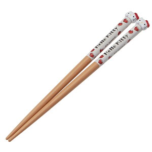 箸 16.5cm マスコット付き ハローキティ 木製 ( お箸 はし ハシ 子供用箸 子供用 カトラリー キッズ 子ども用 ジュニア キャラクター 滑り止め つかみやすい キティちゃん サンリオ ) 【3980円