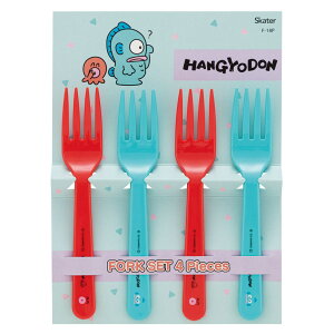 フォーク 4本入り サンリオ ( ハンギョドン 4本 カトラリー セット プラスチック 子供 はんぎょどん プラスチックフォーク テーブルウェア 食器 キッズ キャラクター 日本製 ) 【3980円以上