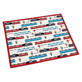ランチクロス 43×43cm TRAIN （ 電車 ナフキン ランチョンマット 弁当包み 三角巾 給食ナフキン 日本製 お弁当箱 弁当 弁当箱 包み 入れ 子供用 幼稚園 保育園 給食 キッズ 正方形 子供 ）【3980円以上送料無料】