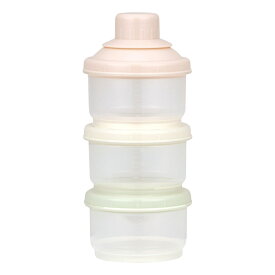 ミルクケース 3段式 100ml 粉ミルク 3回分 調乳 電子レンジOK 目盛り付き （ 粉ミルクケース ミルク 容器 ケース 小分け ベビー 赤ちゃん シンプル 3段 ロート付き プロテイン 連結 保存容器 持ち運び お出かけ ベビーグッズ ）【3980円以上送料無料】