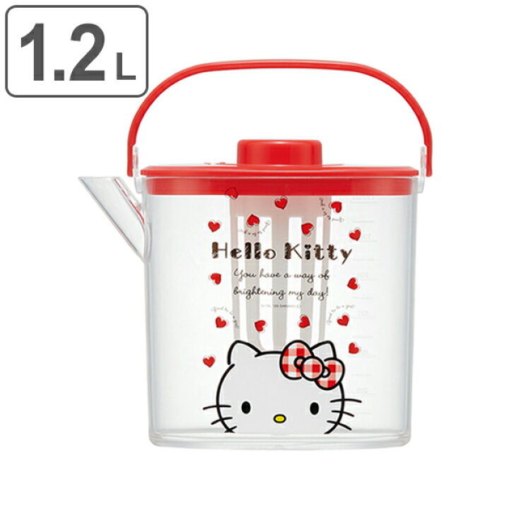 楽天市場】冷水筒 1.2L ハローキティ Redハート 冷茶ポット ピッチャー 茶こし付き プラスチック製 耐熱 キャラクター ( 麦茶ポット 熱湯 茶こし サンリオ キティちゃん 麦茶 ポット 冷茶 プラスチック 冷水ポット ジャグ )【3980円以上送料無料】 : お弁当グッズの ... 楽天市場】冷水筒 1.2L ハローキティ Redハート 冷茶ポット ピッチャー 茶こし付き プラスチック製 耐熱 キャラクター ( 麦茶ポット 熱湯 茶こし サンリオ キティちゃん 麦茶 ポット 冷茶 プラスチック 冷水ポット ジャグ )【3980円以上送料無料】 : お弁当グッズの ...