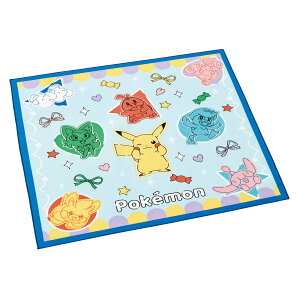 ランチクロス ポケモン ポッピング ( ピカチュウ ナフキン ランチョンマット 弁当包み 三角巾 給食ナフキン 日本製 お弁当箱 弁当 弁当箱 包み 入れ 子供用 幼稚園 保育園 給食 キッズ 正方