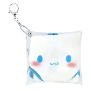 おしぼり パペット風おしぼりセット シナモロール ( お手拭き タオル ハンカチ ハンドタオル キーチェーン ケース パペット おしぼりタオル 手拭き おしぼりケース ケース付 子供 キッズ