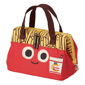 ランチバッグ 保冷 がま口型 バーガーコンクス ポテト （ 保冷バッグ 保冷ランチバッグ 弁当袋 お弁当入れ Wファスナー お弁当袋 お弁当箱 弁当 袋 がま口 持ち運び サブバッグ ダブルファスナー ） 【3980円以上送料無料】