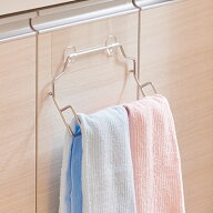 タオルハンガー 吸着シート付き ステンレス製 何度でも貼れる （ タオル掛け タオルバー ふきん掛け タオ…