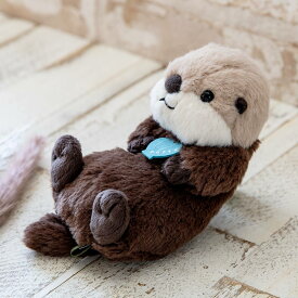 ぬいぐるみ potte ラッコ （ ヌイグルミ らっこ 動物 雑貨 インテリア アニマル グッズ ベビー 赤ちゃん プレゼント ギフト かわいい 縫いぐるみ 人形 手乗り 小さい 癒しグッズ 子ども キッズ 出産祝い 女の子 男の子 ） 【3980円以上送料無料】