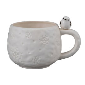 マグカップ 220ml フィギュア付き シマエナガ コップ 磁器製 （ カップ マグ 立体 鳥 エナガ しまえなが 白 ホワイト 立体マグカップ コーヒー 紅茶 コーヒーカップ おしゃれ かわいい アニマル 動物 ） 【3980円以上送料無料】