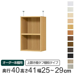 専用 上置き棚 タフ棚板 type41 オーダー本棚 奥行40cm 幅25-29cm用 ( 送料無料 オーダーメイド 天井つっぱり 本棚 多目的ラック セミオーダー 突っ張り棚 ) 【3980円以上送料無料】