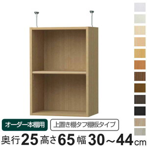 専用 上置き棚 タフ棚板 type65 オーダー本棚 奥行25cm 幅30-44cm用 ( 専用パーツ 追加オプション 上置き 収納家具 オプション 追加 オーダー ラック パーツ ) 【3980円以上送料無料】