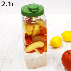 果実酒びん S型 2.1L スリム ( 果実酒 びん 瓶 果実酒ビン 果実酒瓶 保存容器 酵素シロップ 梅シロップ プラスチック容器 ガス抜き弁 果実酒ポット 梅酒 梅干し 漬け物 容器 つけもの容器 保