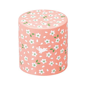 茶筒 350ml 桜うさぎ HAKOYA ( おしゃれ 日本製 小型 お茶容器 茶葉容器 保存容器 保存缶 茶缶 お茶缶 キャニスター 保存 容器 350 茶 茶葉 お茶 茶葉保存 お茶葉保存 お茶葉容器 お茶っぱ入れ 桜
