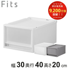 収納ケース Fits フィッツ フィッツケース FC40-3020 （ 幅30×奥行40×高さ20cm 収納 ケース 衣類収納 積み重ね プラスチック 収納ボックス 衣装ケース クローゼット収納 引き出し 衣類ケース 玄関 洗面所 キッチン 小物収納 ）【3980円以上送料無料】