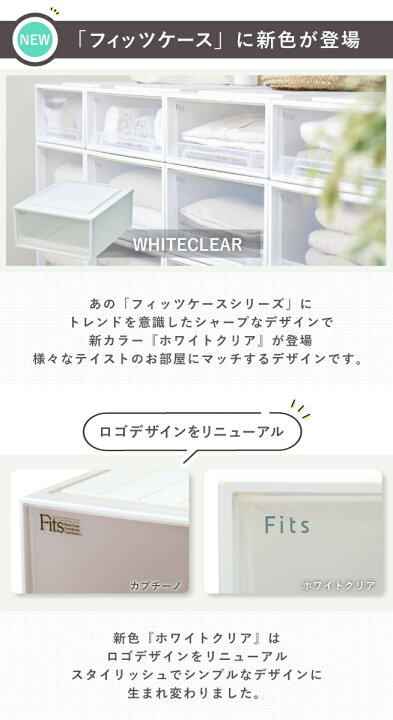 楽天市場】収納ケース Fits フィッツ フィッツケース クローゼット L 