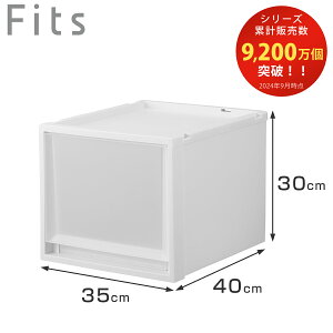 収納ケース Fits フィッツケース マルチ 40-35M ( 幅35×奥行40×高さ30cm 収納 ケース 衣類収納 積み重ね 収納ボックス 衣装ケース クローゼット収納 引き出し 衣類ケース 洗面所 小物収納 プラス