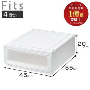 ���[�P�[�X 4�Z�b�g ��45×���s55×����20cm Fits �t�B�b�c�P�[�X �A�h�o���X 4520 �N���[�[�b�g �i ���[ ���[�{�b�N�X �����o�� ���{�� �v���X�`�b�N �ߑ��P�[�X �V�n �������� �ςݏd�� �ߗގ�