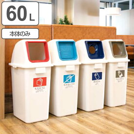 分別ゴミ箱 60L 本体のみ 屋内用 エコ分別カラーペールW65 （ 送料無料 ダストボックス 本体 業務用ゴミ箱 業務用 屋内 フタ別売 60リットル 分別ごみ箱 分別 ごみ箱 ゴミ箱 プラスチック ごみばこ 日本製 ） 【3980円以上送料無料】