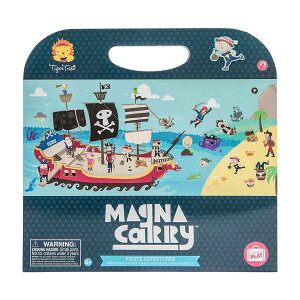 おもちゃ マグネットバッグ 海賊 ( 知育玩具 玩具 磁石 マグネット かいぞく 子供 幼児 キッズ 3歳 男の子 女の子 オモチャ 知育 マグネットシート コンパクト 持ち運び プレゼント ギフト