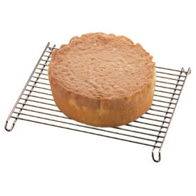 ケーキクーラー 角型 27cm スチール クロムメッキ製 （ ケーキ 焼菓子 冷却 製菓道具 ロールケーキクーラー スクエア型 お菓子作り ）【3980円以上送料無料】