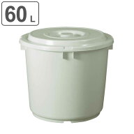 漬物容器 60型 トンボ つけもの容器 押し蓋付き グレー （ 日本製 プラスチック 60L 漬け物容器 漬け物樽…