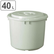 漬物容器 40型 トンボ つけもの容器 押し蓋付き グレー （ 日本製 プラスチック 40L 漬け物容器 漬け物樽…