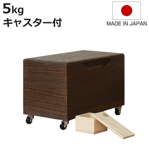 米びつ 5kg 桐の米びつ 焼桐 キャスター付き 一合升 すり切り棒付き ( 密閉 日本製 米櫃 こめびつ おしゃれ 調湿 防虫 桐 軽量 5キロ 和風 桐製米びつ お米 収納 保存 升付き ライスボックス