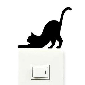 ウォールステッカー 壁紙シール 猫 伸び CAT LIFE （ インテリアシール ウォールシール Wall story コンセント 壁 シール デコレーションステッカー デコレーションシール スイッチ ）【3980円以上送料無料】