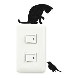 ウォールステッカー 壁紙シール 猫 こっちおいで CAT LIFE （ インテリアシール ウォールシール Wall story コンセント 壁 シール デコレーションステッカー デコレーションシール スイッチ ）【3980円以上送料無料】