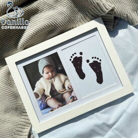 フォトフレーム Vanilla Copenhagen 手形 足形 インクキット （ フォト フレーム 写真立て 成長記録 フォトスタンド 赤ちゃん 写真フレーム 写真入れ 写真 飾る 手足 型 新生児 出産 インクレス 白 おしゃれ ）【3980円以上送料無料】