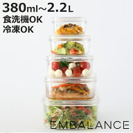 EMBALANCE 保存容器 クリアコンテナ （ 380ml 620ml 920ml 1.3L 2.2L エンバランス プラスチック 食洗機…