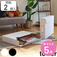 山崎実業 tower 作品収納ボックス タワー 2個組 （ 4903208053105 メモリアルボックス 収納ケース 押入れ…