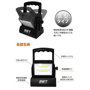COB�^ LED ���[�N���C�g ���邳2�i�K���� 200���[����