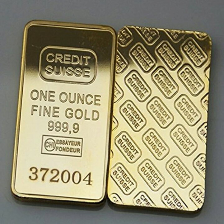 楽天市場】クレディスイス ゴールド インゴット1oz 1オンス レプリカ 