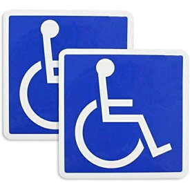 車椅子マーク 吸盤【2枚セット】 国際シンボルマーク