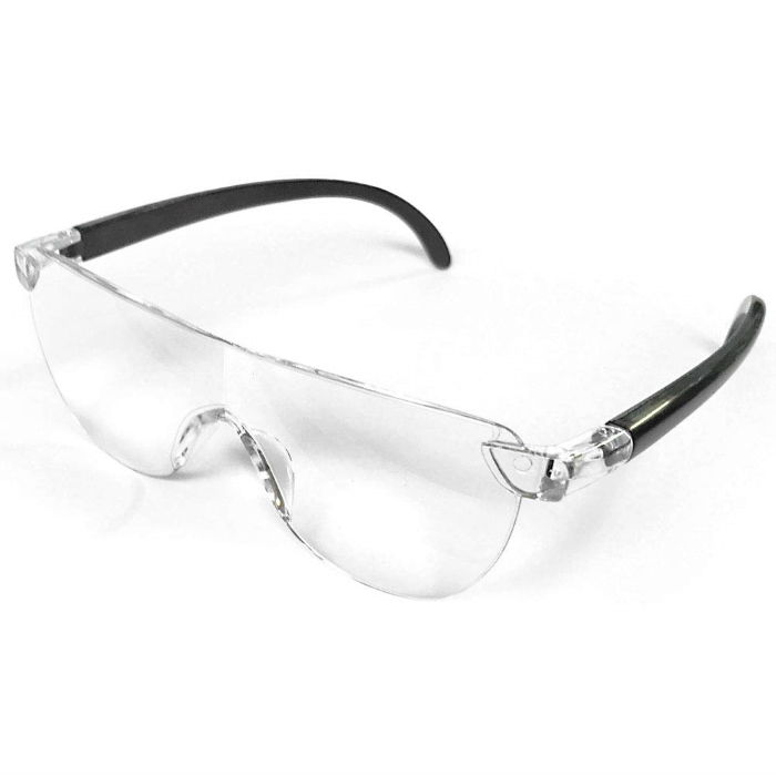 両手が使える メガネ型ルーぺ 拡大鏡 ルーペ 眼鏡型 1.6倍 拡大ルーペ メガネ 眼鏡型ルーペ 眼鏡 メガネ 読書用 フレームレス