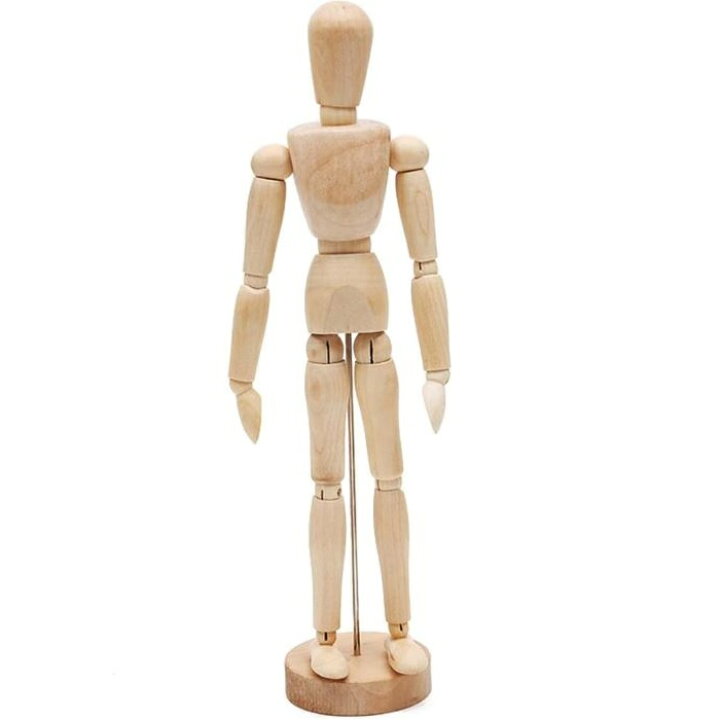 楽天市場】デッサン用人形 (20cm) 木製 人形模型 デッサンモデル 