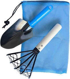 潮干狩り 3点セット 熊手 スコップ あみ袋