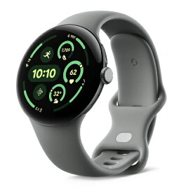 「+2倍ポイント・新品」Google Pixel Watch 3 45mm Matt Hazel アルミケース/Hazel アクティブ バンド (WiFi)※メーカー保証対象外 840353907010
