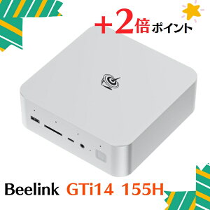 u+2{|CgEVivBeelink GTi14 155H ~jpc (16C/22TAő 4.8GHz) Intel Core Ultra 7 mini pc fA `l 32GB/1TBSSD  145W PUS ^pc gv fBXvC WiFi7 Bluetooth 5.4@beelinkGTi14155H