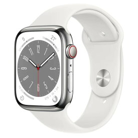 [新品未開封] Apple Watch Series 8 GPSモデル 45mm MP6N3J/A [シルバー/ホワイトスポーツバンド]